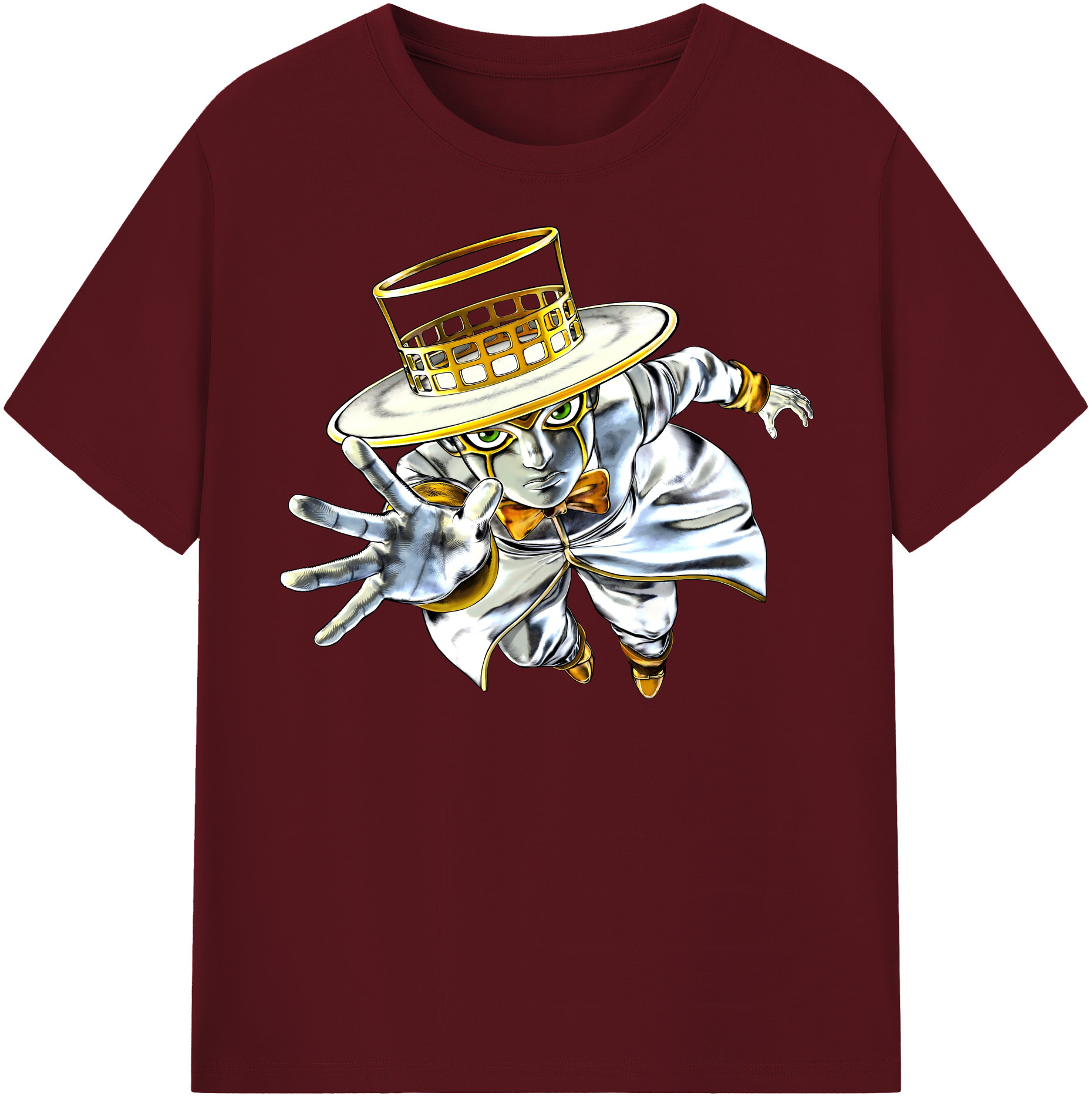 （画像用） ジョジョの奇妙な冒険 岸辺 露伴（きしべ ろはん） JoJo's Bizarre Adventure Rohan Kishibe 綿100％半袖Tシャツ（フロントプリント）